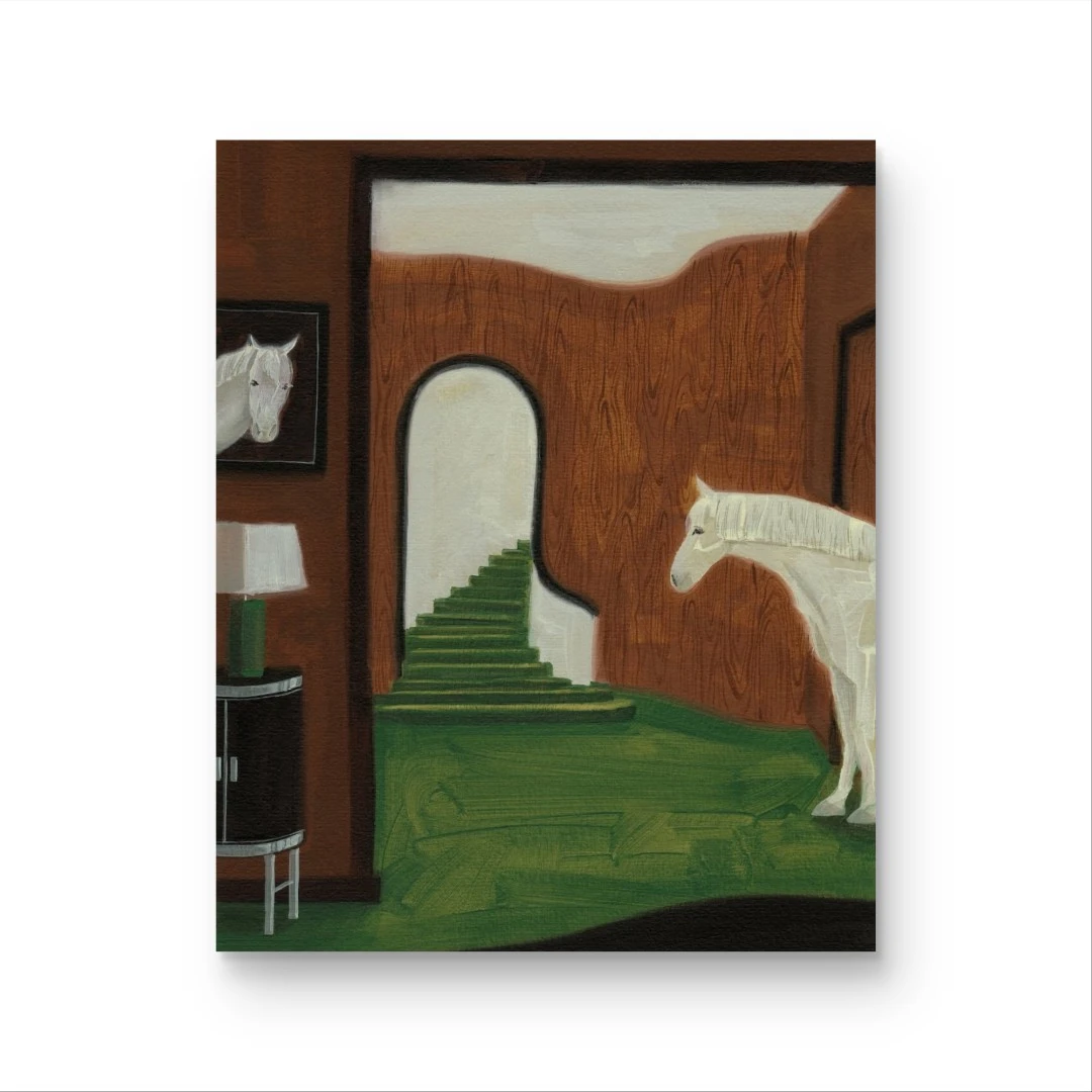 《阶室》手绘画/60x80cm/中古风系列ZGF-43