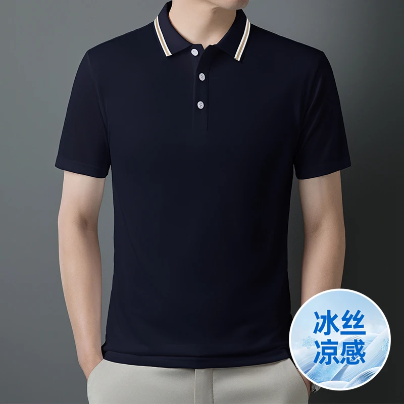 【总裁专属款】夏季新款短袖POLO衫男士休闲宽松翻领潮流商务上衣