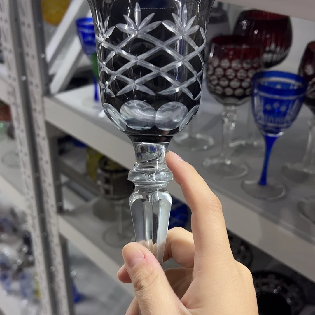 平底款水晶玻璃微瑕一个