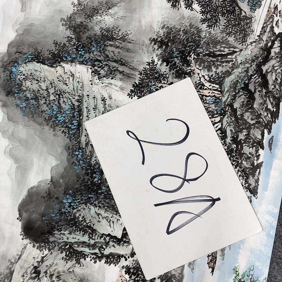 国画国画老师手绘作品