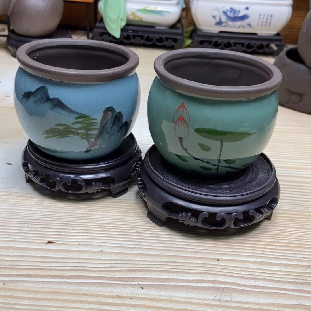 瓷片陶瓷花盆陶瓷艺术