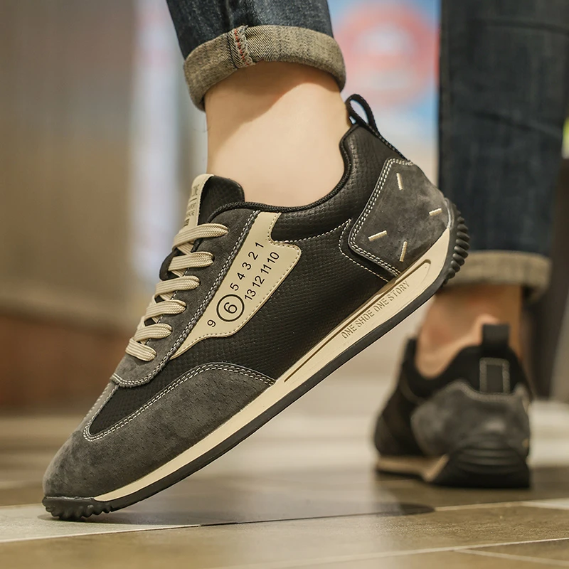 男鞋秋季潮流阿甘鞋男款鞋子低帮百搭运动休闲鞋男士板鞋德训潮鞋
