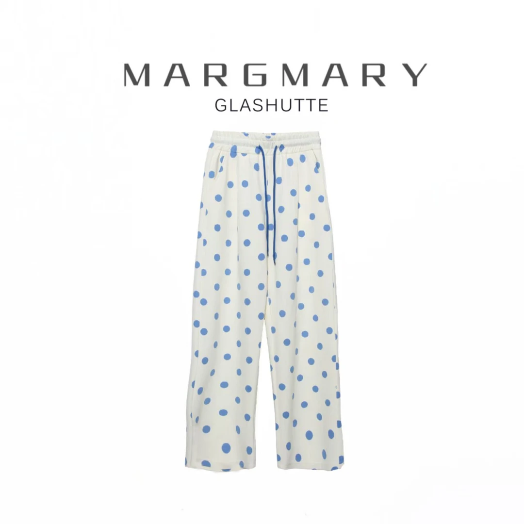 2025春季设计师新款休闲时尚百搭潮流舒适显瘦圆点休闲裤