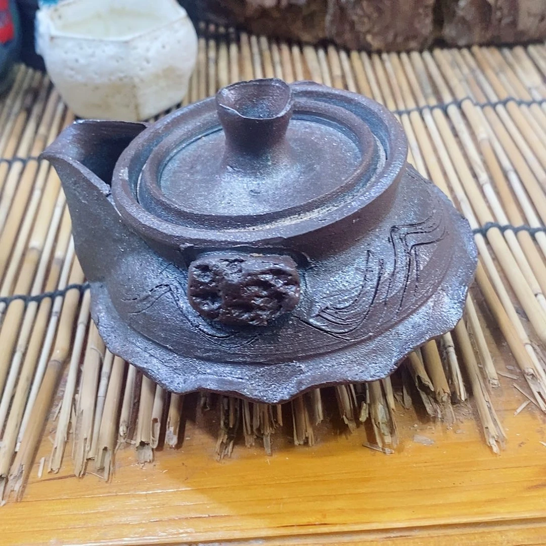 粗陶志野柴烧茶器
