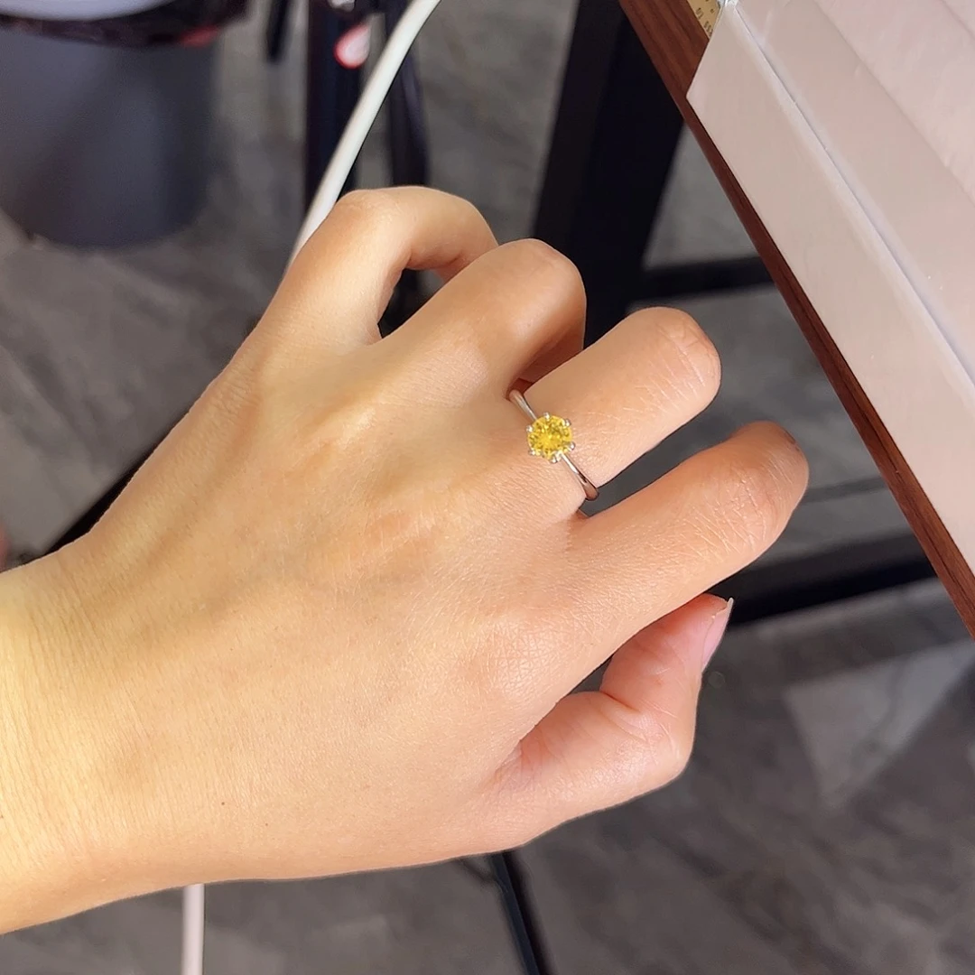 戒指蓝宝石银S925镶嵌