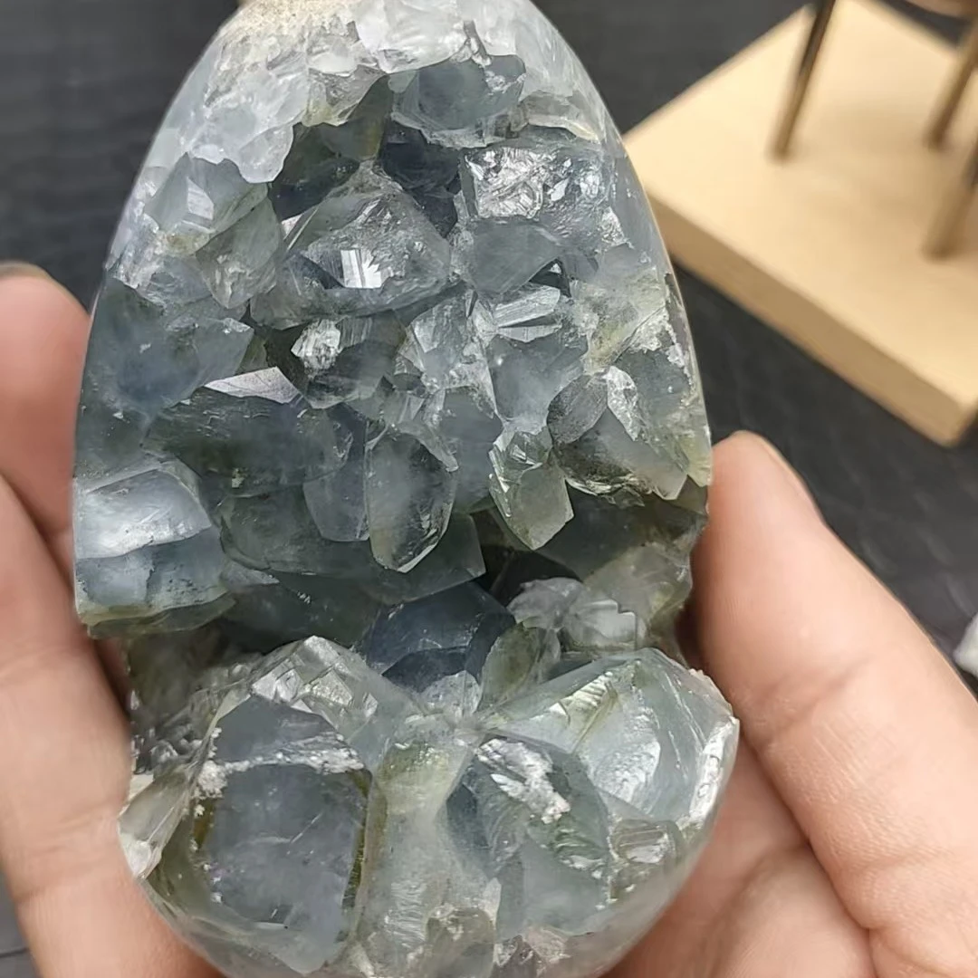 天青石原石家居摆件