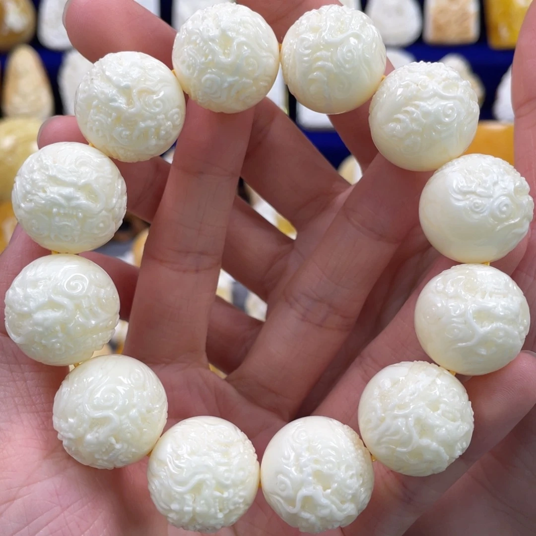 蜜蜡裸石未镶嵌琥珀蜜蜡手串卡20.4mm