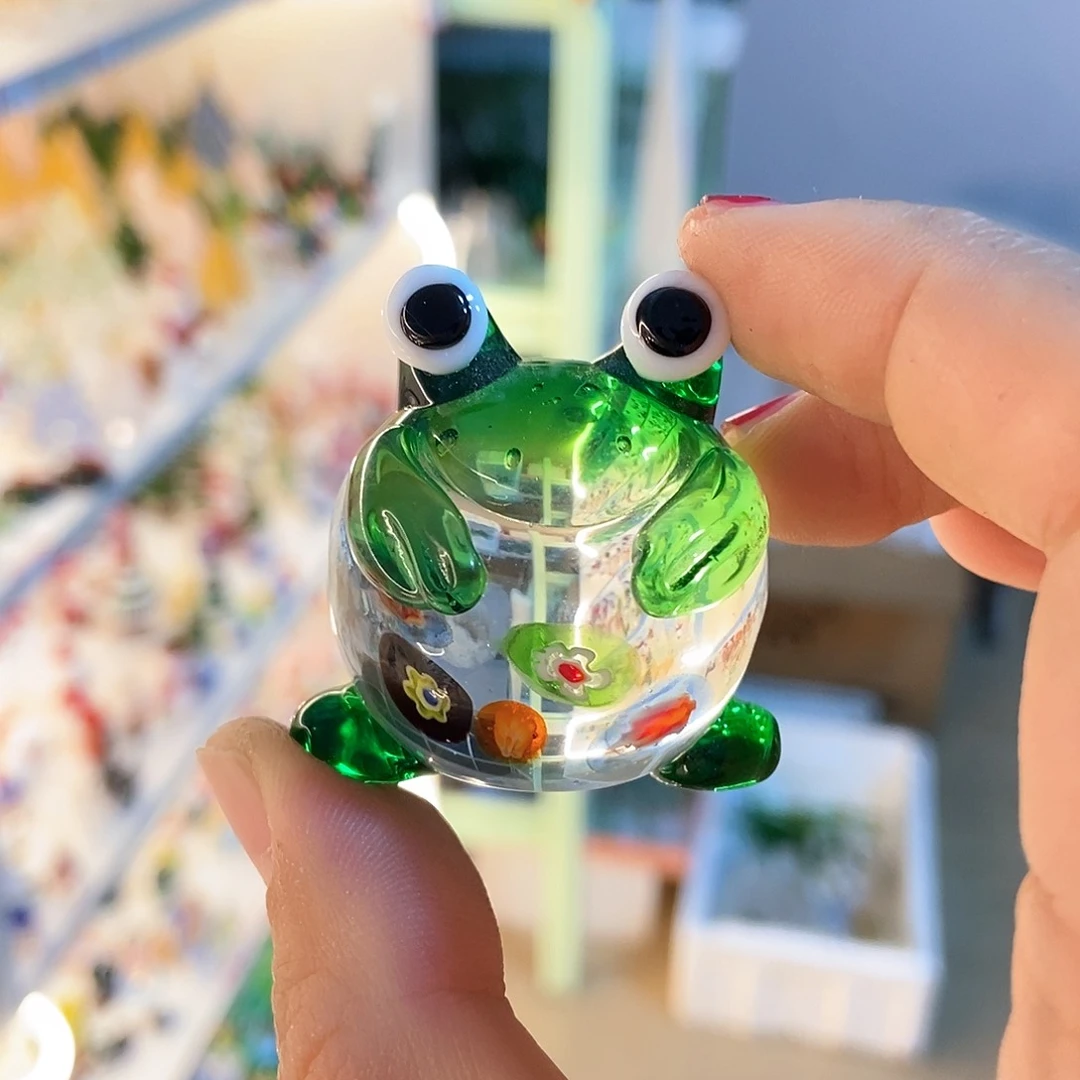 琉璃手工艺品青蛙
