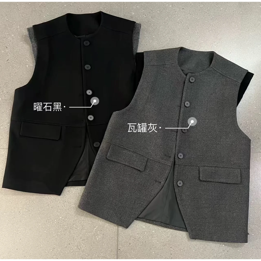 8766两色五扣马甲