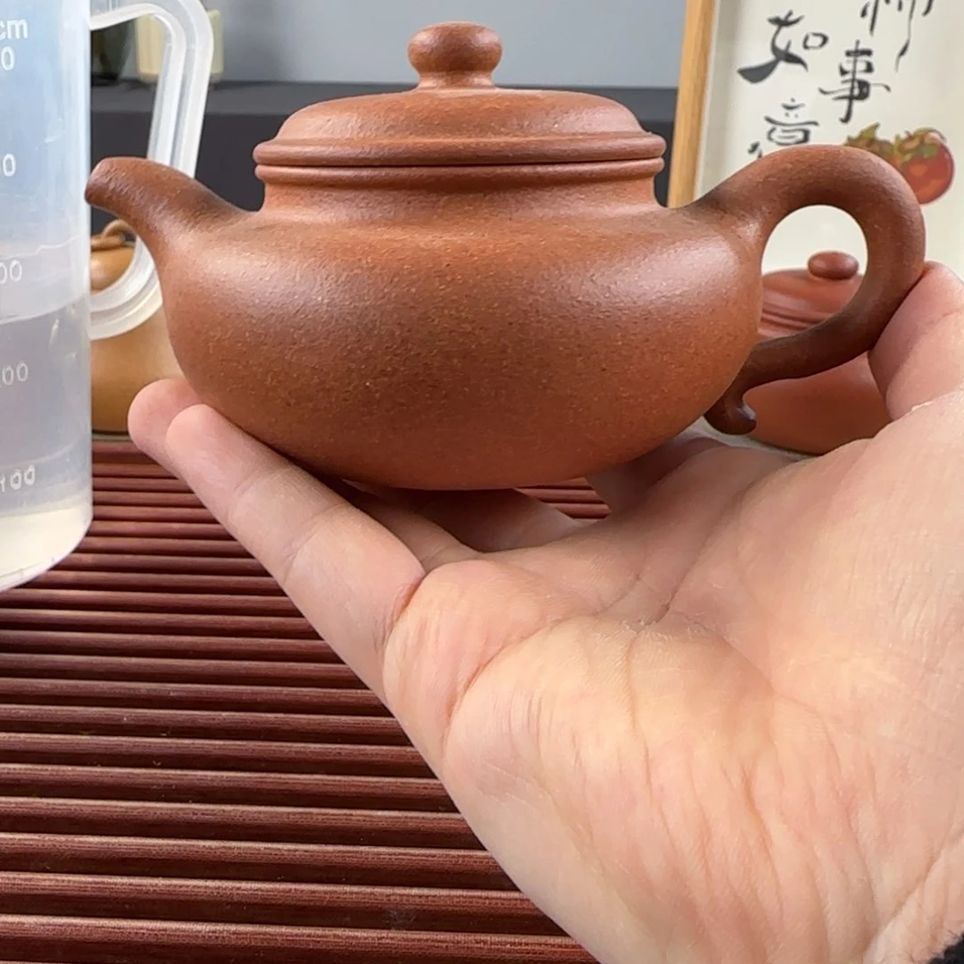 紫砂茶壶微瑕仿古黄降坡