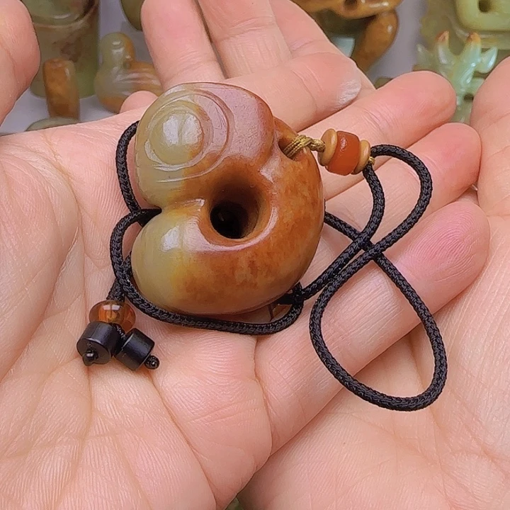 和田玉吊坠(不含链)未镶嵌奕*