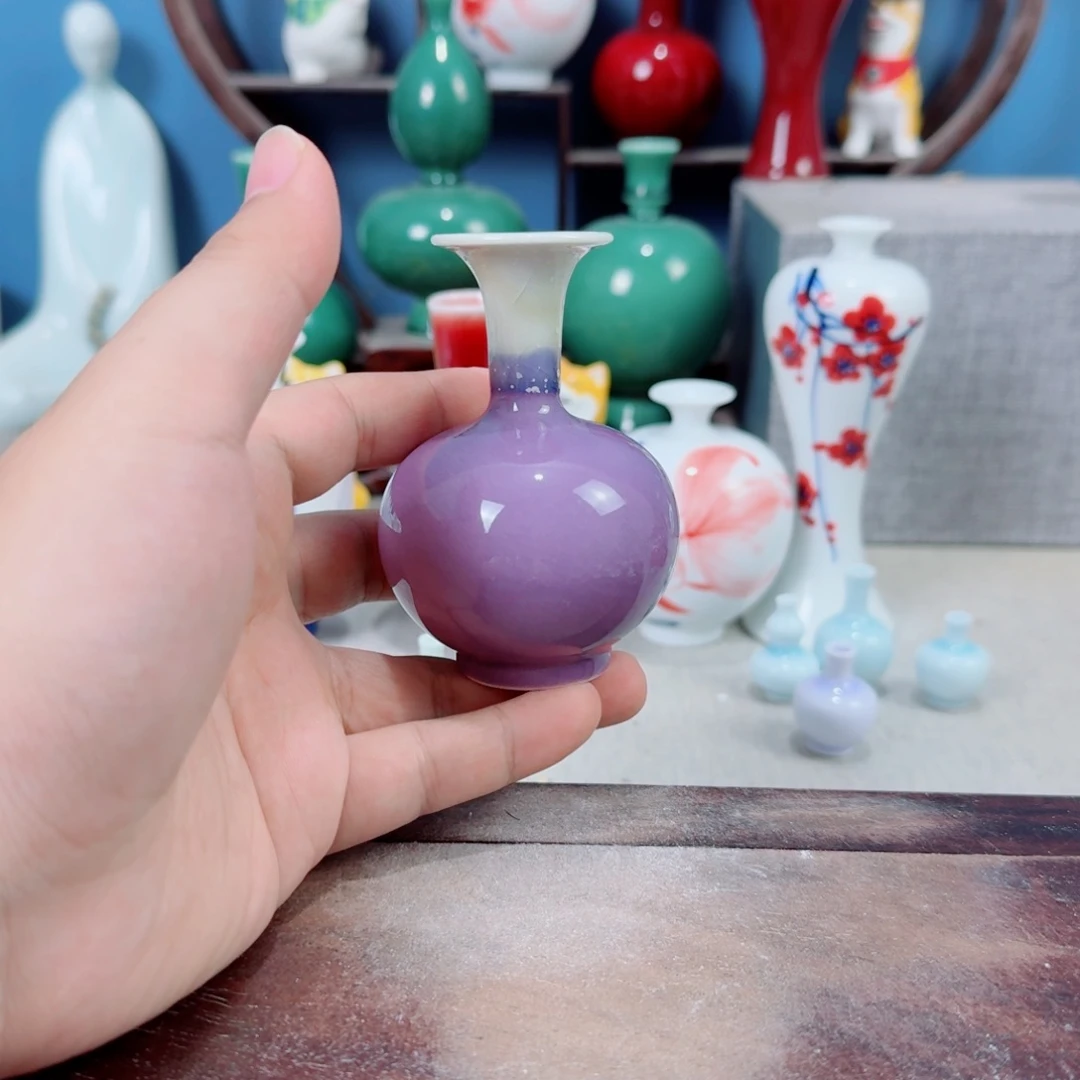 陶瓷手工小花器摆件