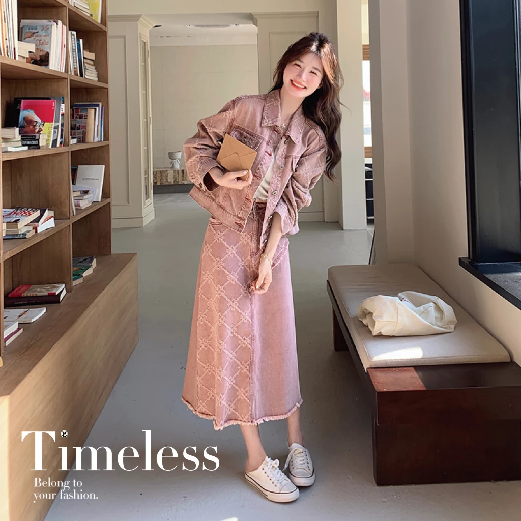 可盐可甜炸街显瘦牛仔秋冬裙女2025春季新款港风气质半身裙两件套