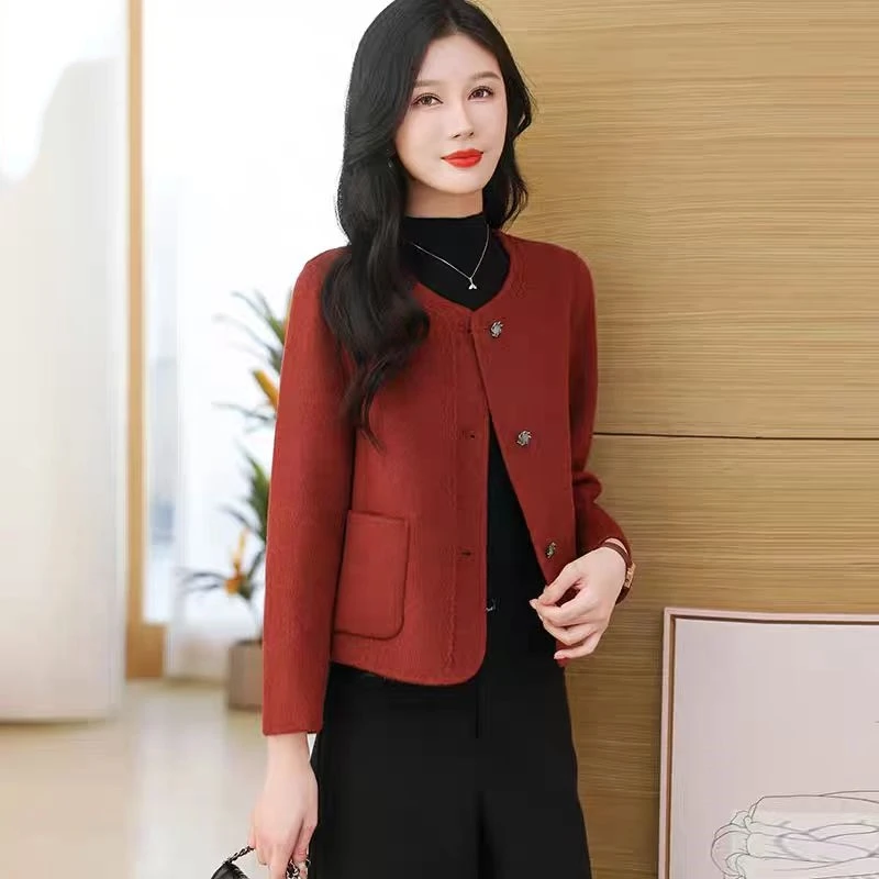 6810【100%羊毛大衣】-2025新款秋冬双面山羊绒大衣外套冬季加厚