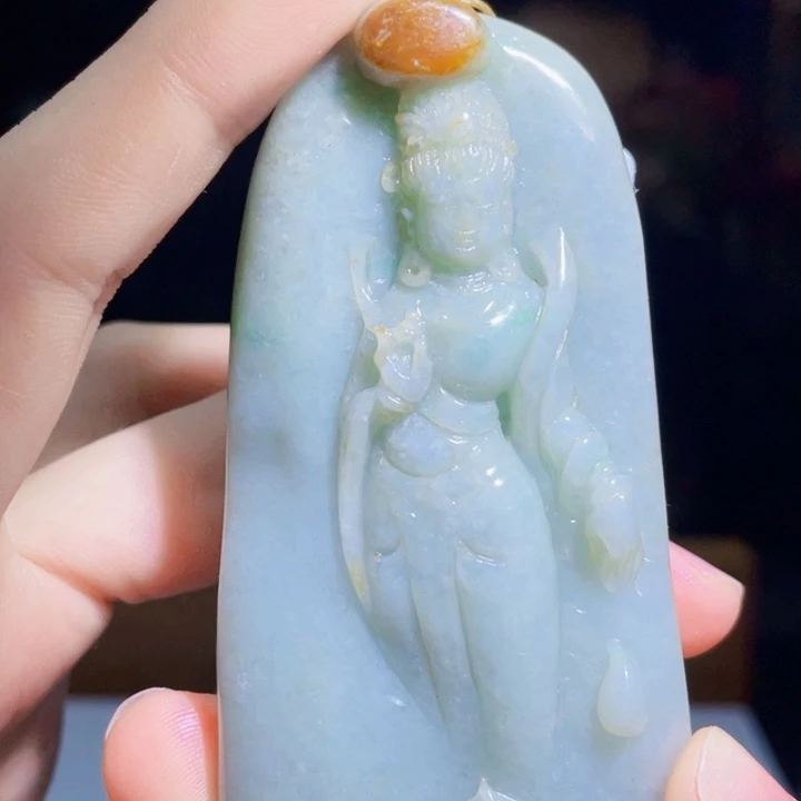 翡翠未镶嵌吊坠(不含链)A36