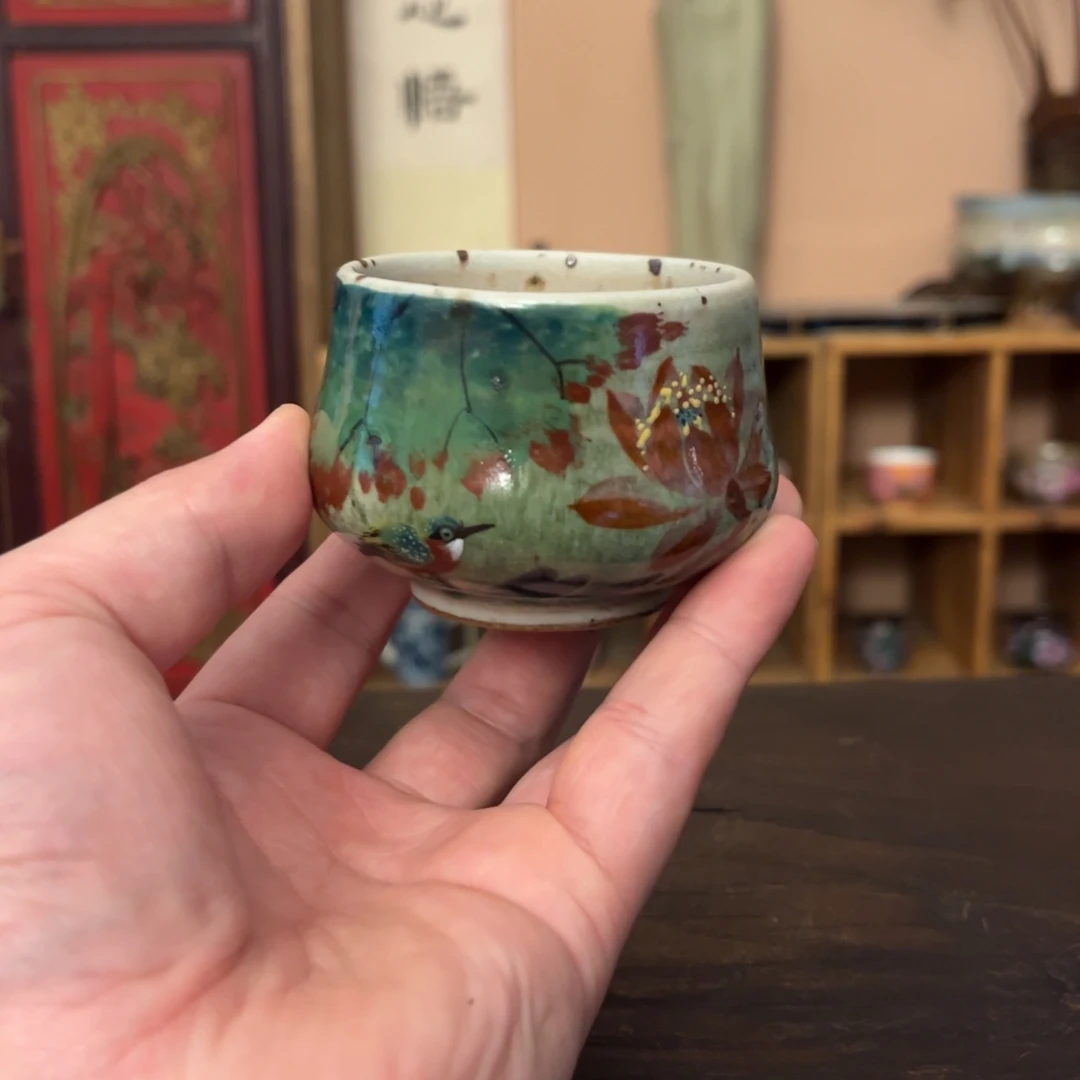 柴烧纯手工手绘陶瓷