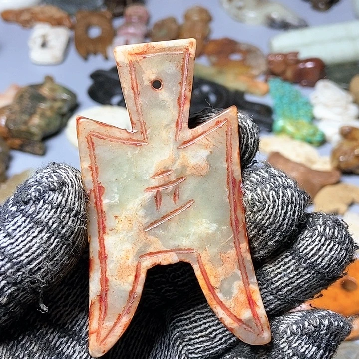 和田玉未镶嵌颈饰135