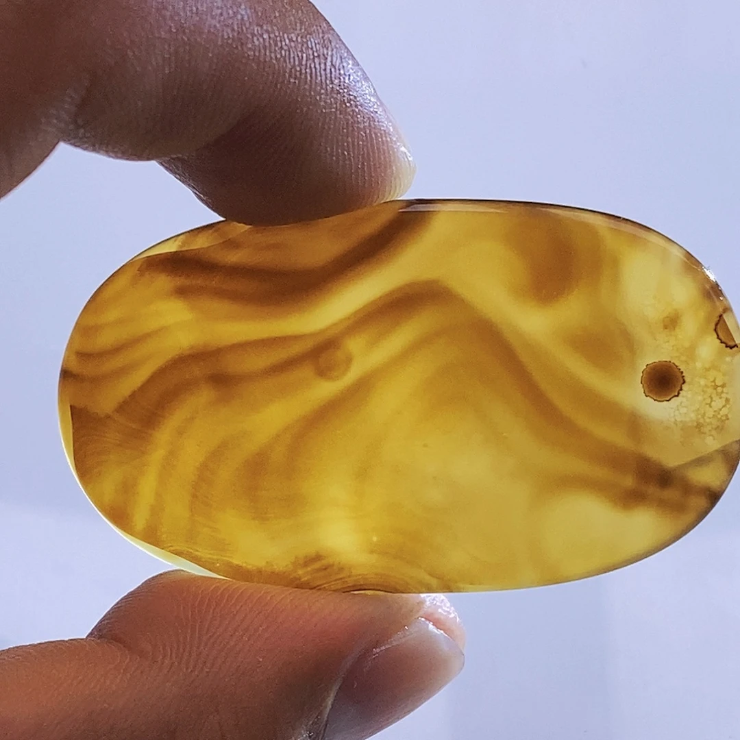 雪***人玛瑙/玉髓未镶嵌吊坠(不含链)