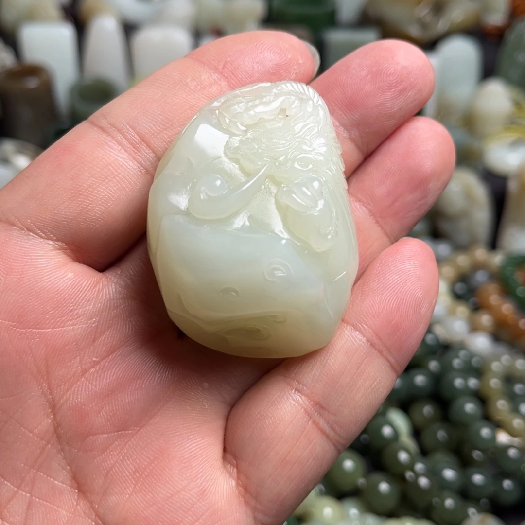 和田玉未镶嵌吊坠(不含链)