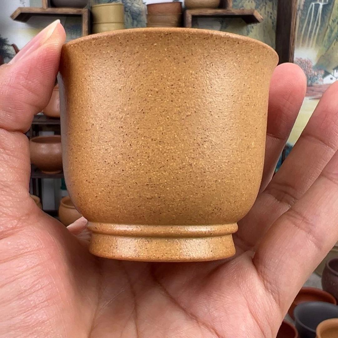 紫砂茶杯拙器甄选，纯原本矿。