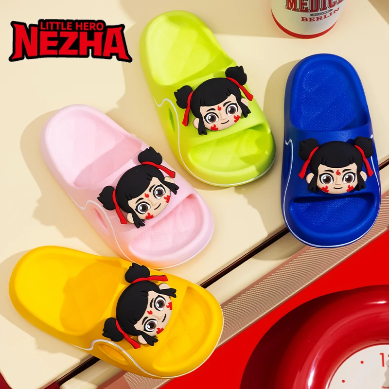 哪吒童鞋小孩鞋子儿童夏季小凉拖鞋男女童包头洞洞鞋沙滩凉鞋正品