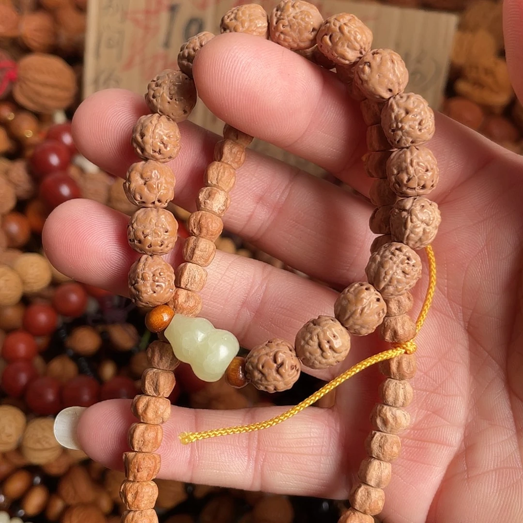 手链未镶嵌和田玉（糖玉）两件套