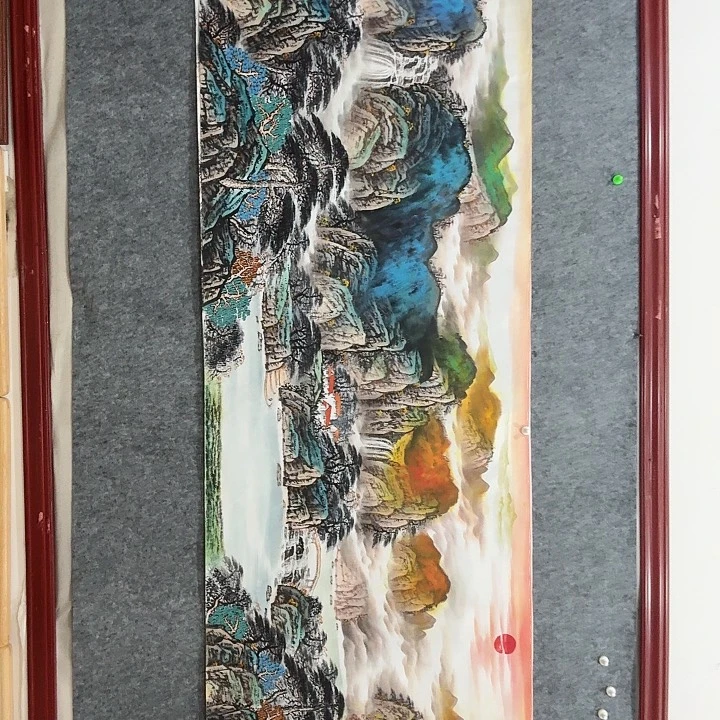 国画手绘国画锦绣河山