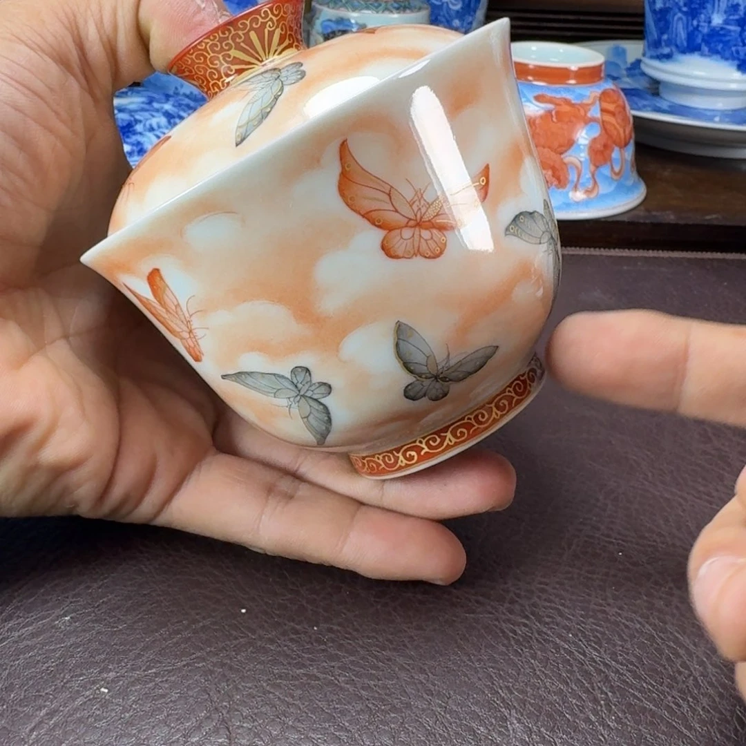 千***然瓷片当代景德镇陶瓷手绘茶具