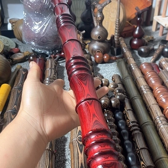 自***头木金丝乌木一根40长直径4.0蛮腰竹节款