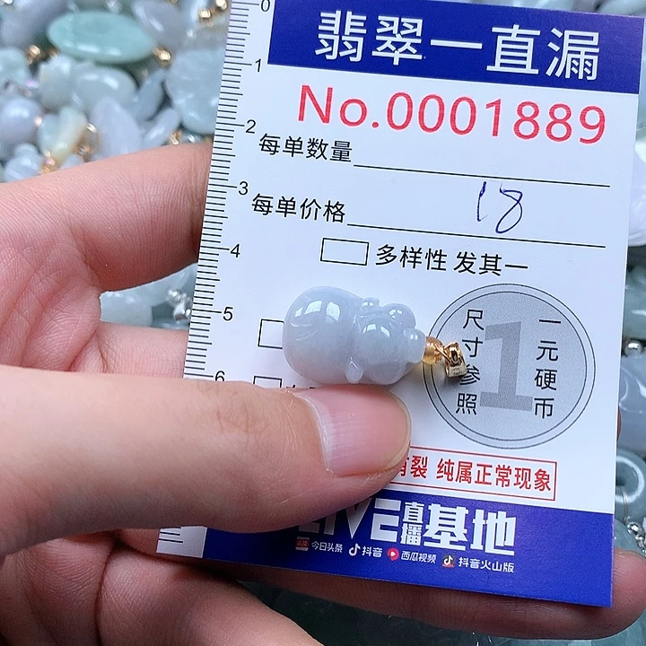 翡翠未镶嵌颈饰1889