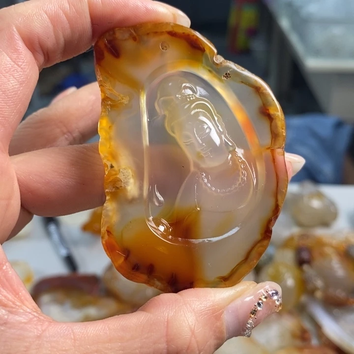 玛瑙/玉髓吊坠(不含链)未镶嵌