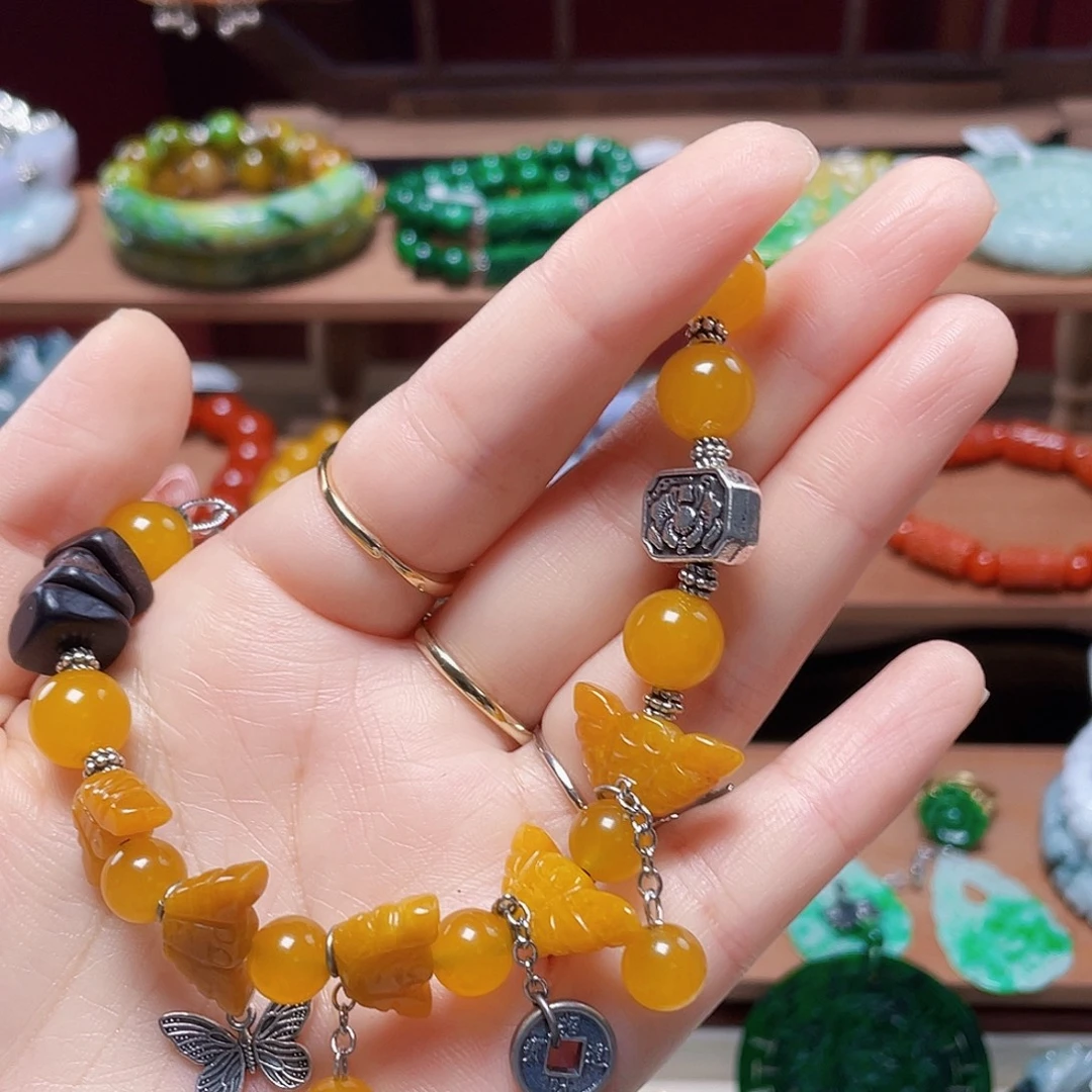 翡翠未镶嵌手链饰品