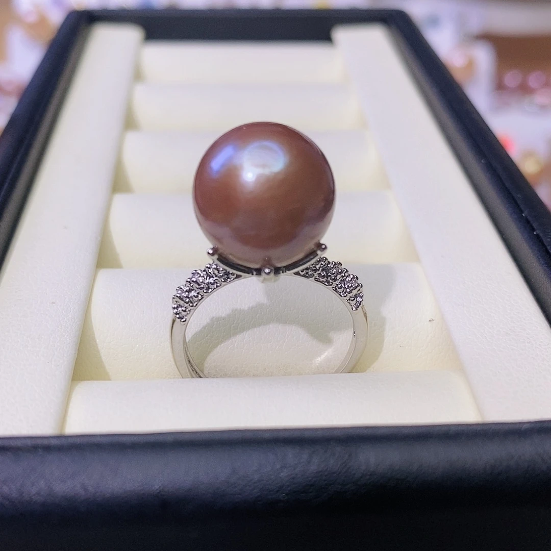 淡水珍珠戒指合金