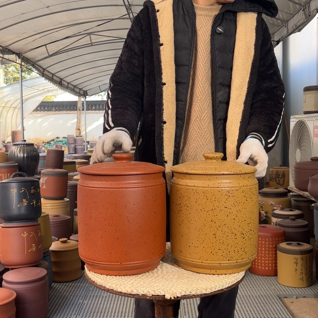 茶叶罐紫砂10 饼茶叶罐2个