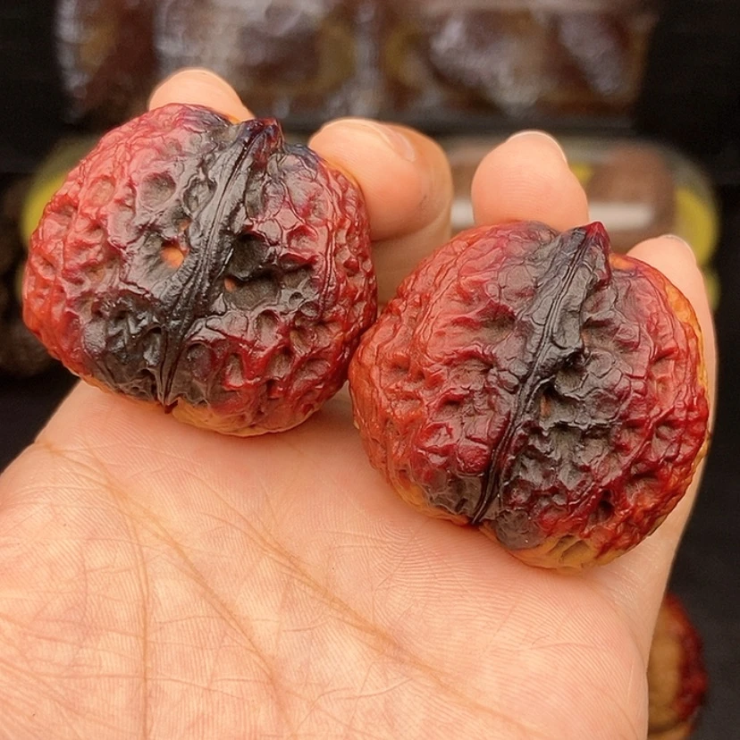 【闪购商品】文玩核桃手串39尺七彩粗筋铁锤