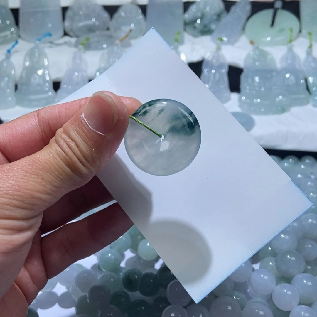 定制翡翠未镶嵌平安扣28.5-6