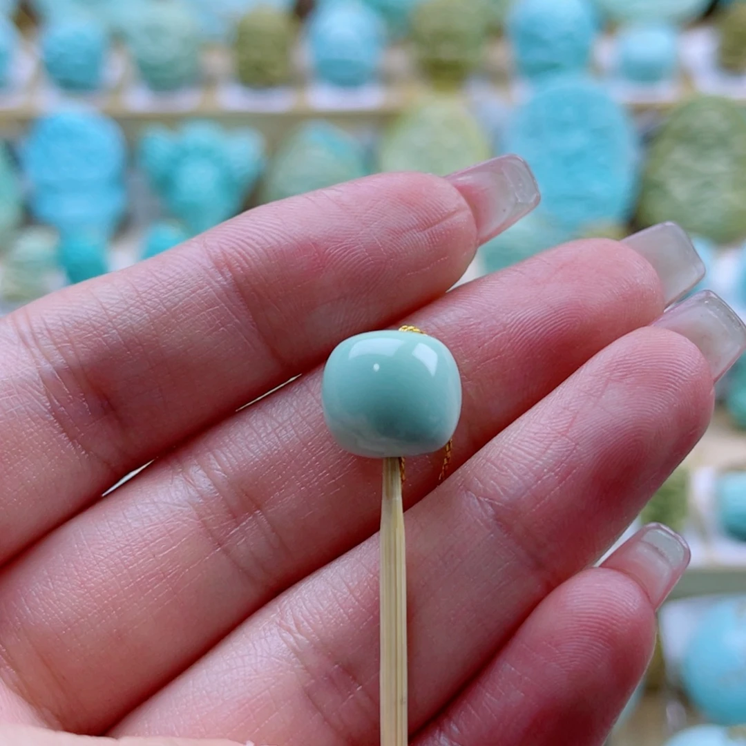 绿松石未镶嵌珠宝奇石12mm