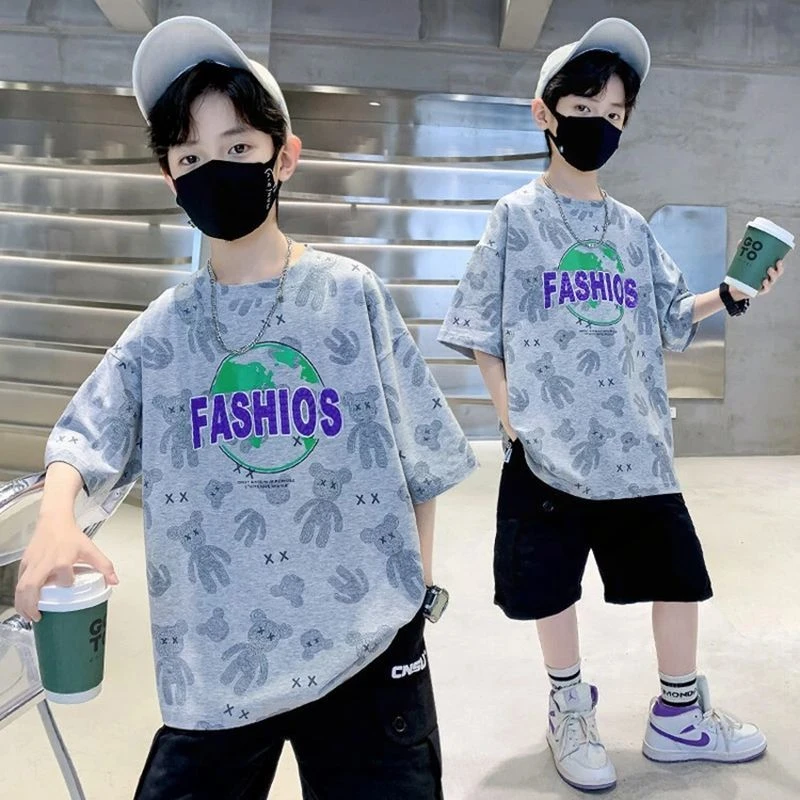 男童短袖t恤2025新款儿童夏装衣服男孩纯棉宝宝上衣童装