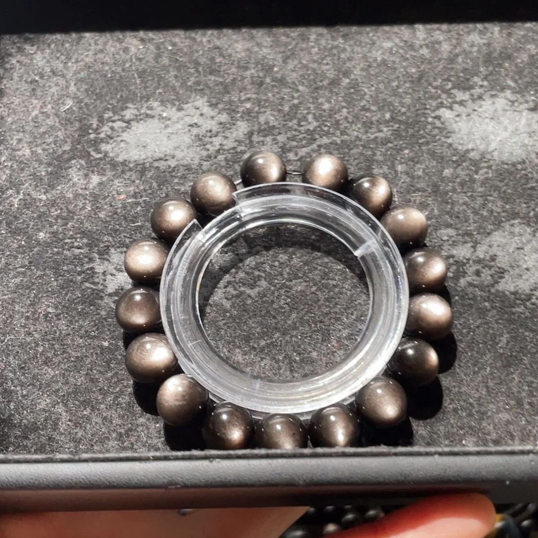 黑曜岩未镶嵌手链Y****.