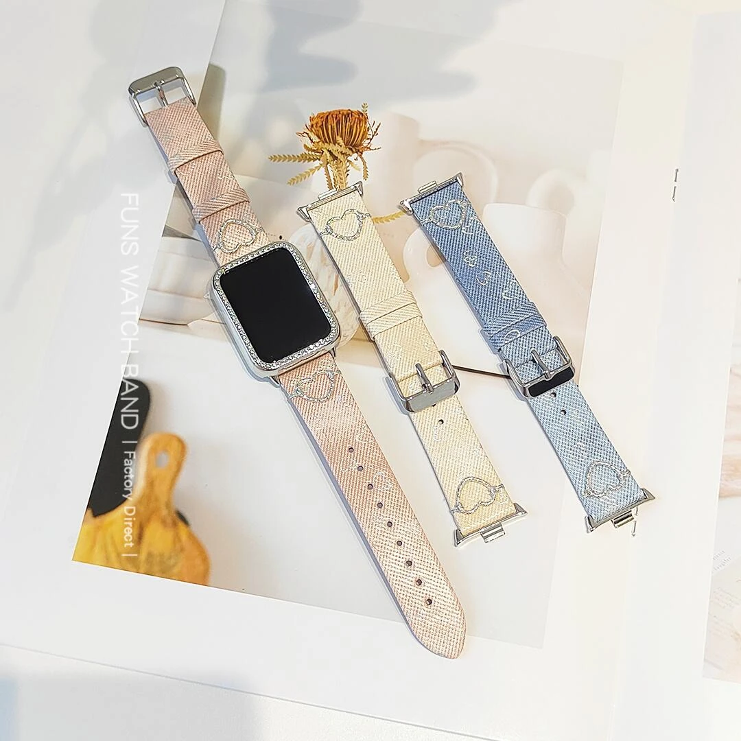 适用小米9pro手表小米幻釉甜心针扣皮表带华为FIT荣耀红米watch5