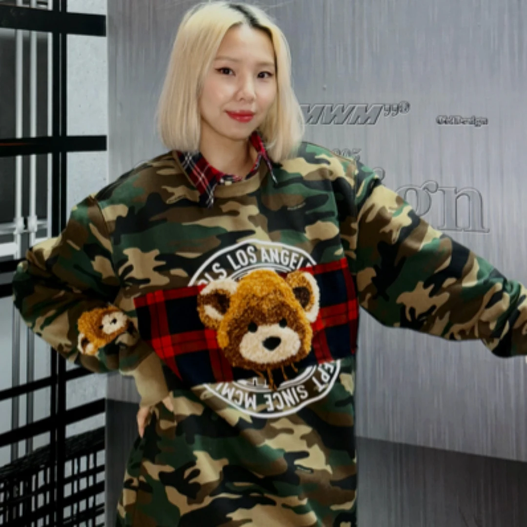 JT 小熊圆领卫衣男女同款60875