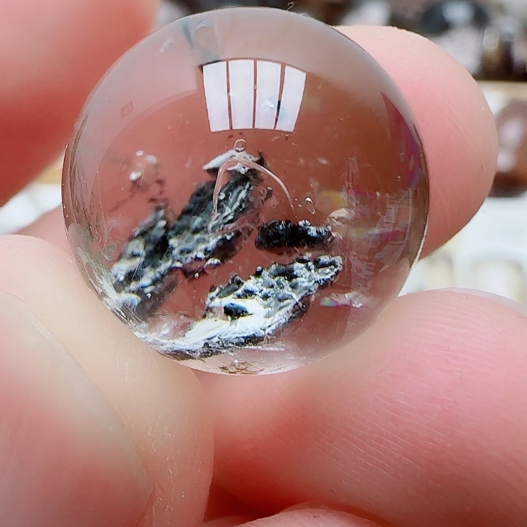 菲***文水晶珠宝半成品未镶嵌