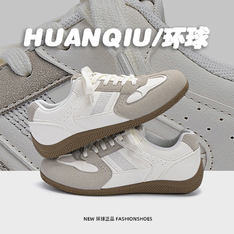 环球内增高板鞋男鞋2025冬季新款爆款高颜值休闲百搭复古德训鞋男