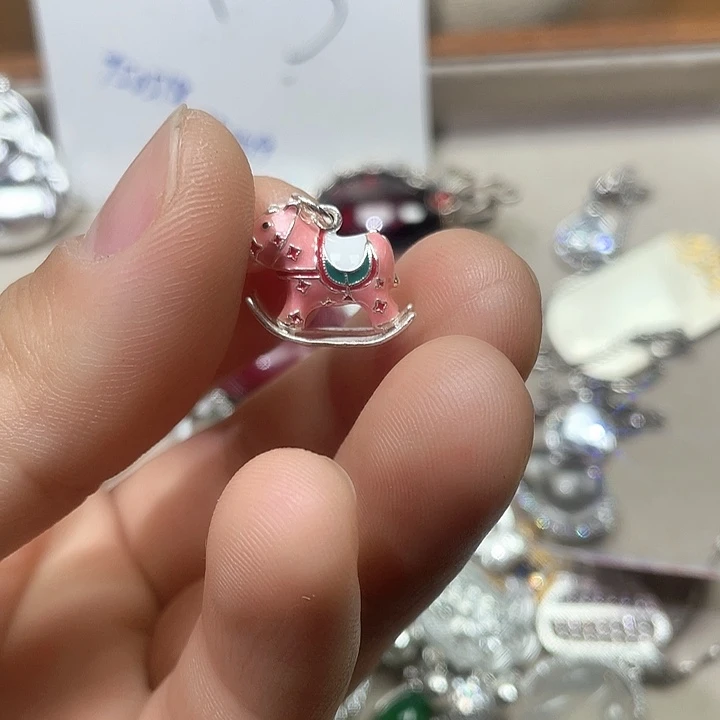 坠链均925银锆石马吊坠