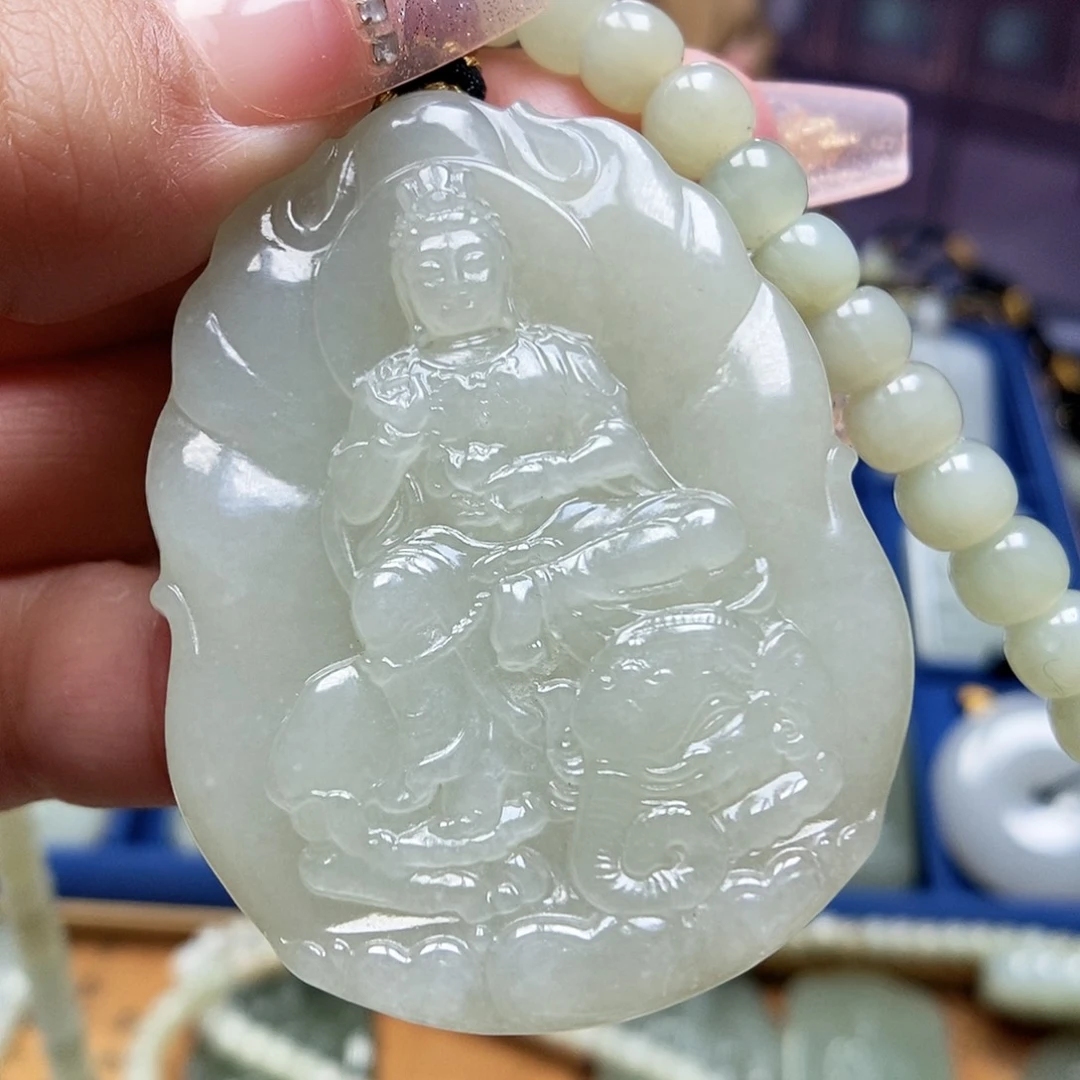 和田玉颈饰未镶嵌顺**水