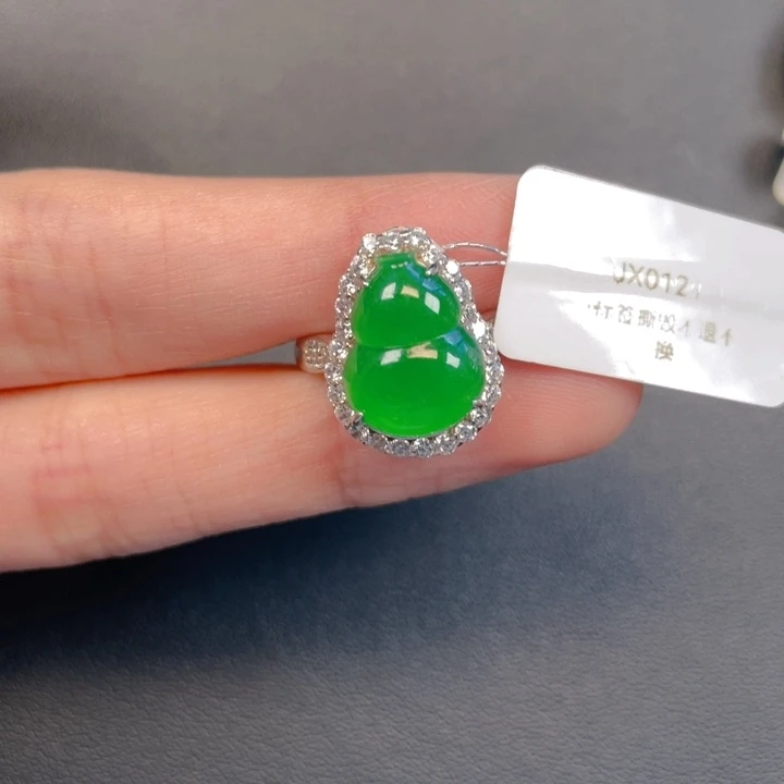 翡翠银S925镶嵌吊坠(不含链)