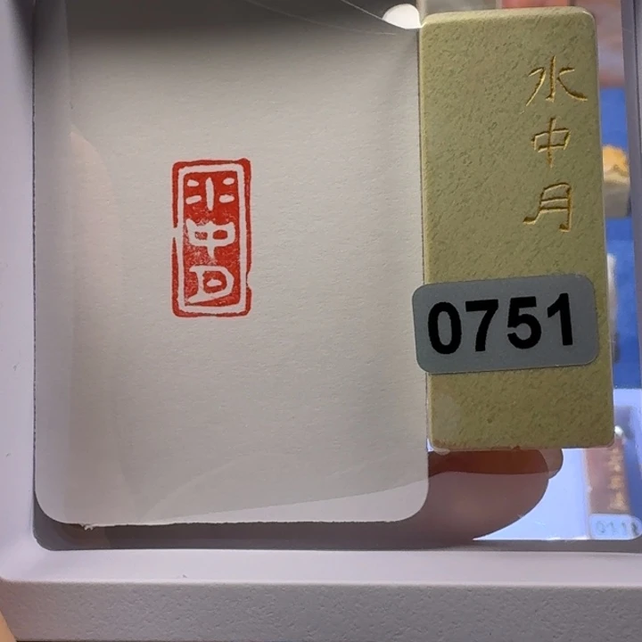 寿山石印石水中月