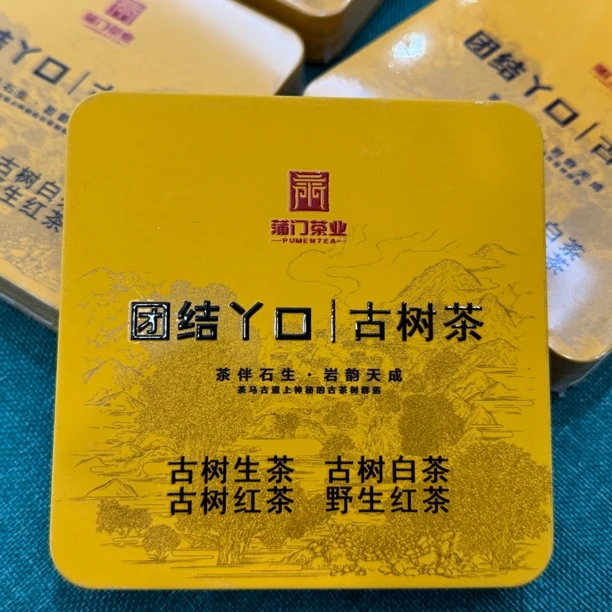 团结丫口古树茶小方砖 2024年 团结丫口 32克 * 1盒