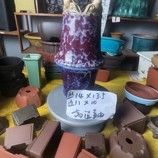 宜兴紫砂花盆二个