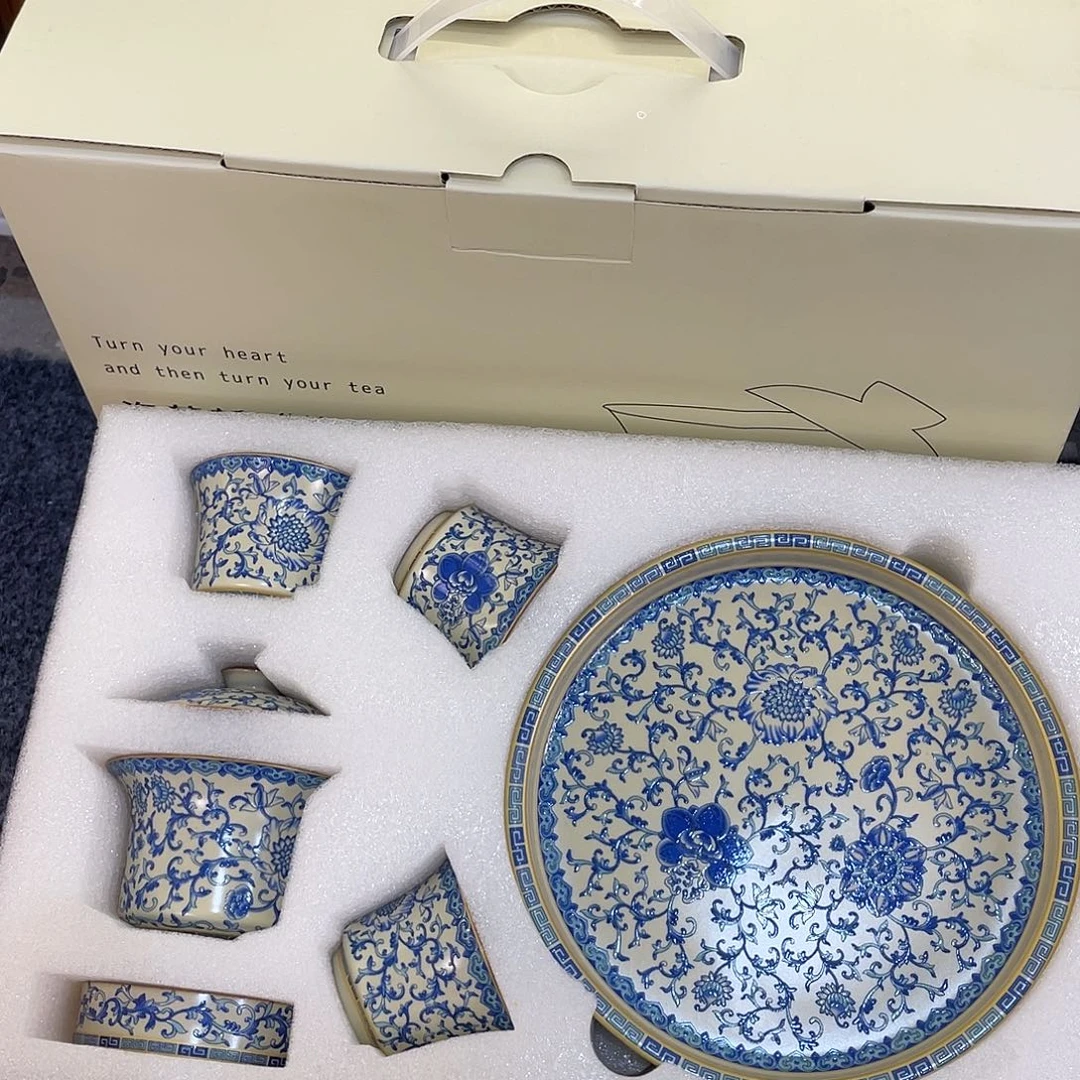 陶景德陶瓷盖碗茶具